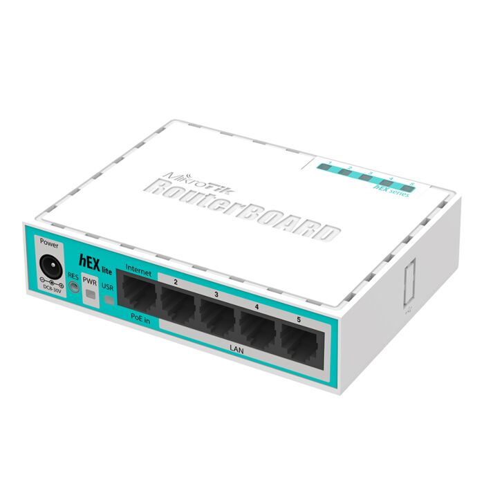 MikroTik hEX Lite 5 Port Ethernet Desktop Router 