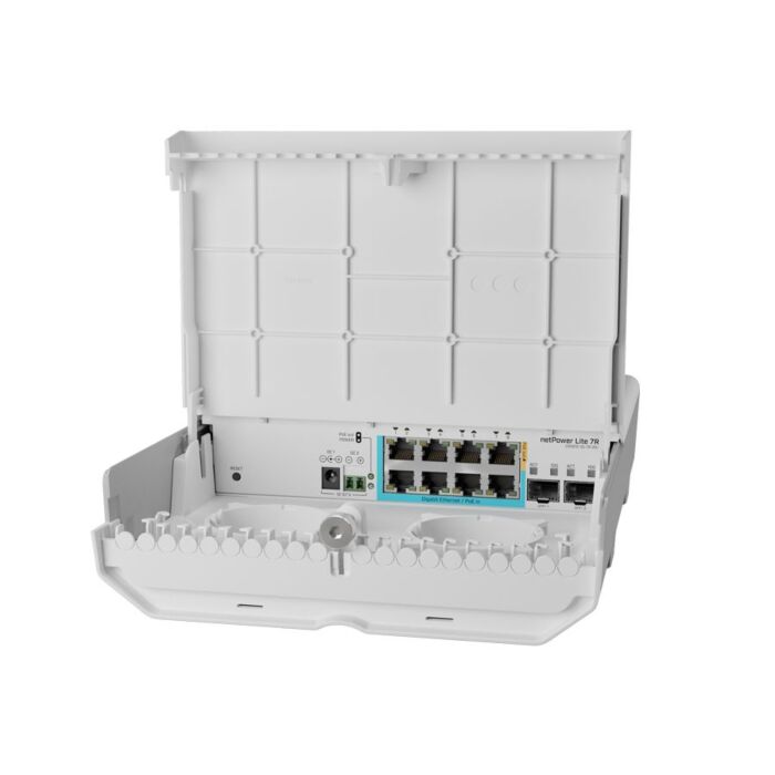 MikroTik netPower Lite 7R 1 PoE out 7 PoE input Switch | RB-NETPOWERL7R