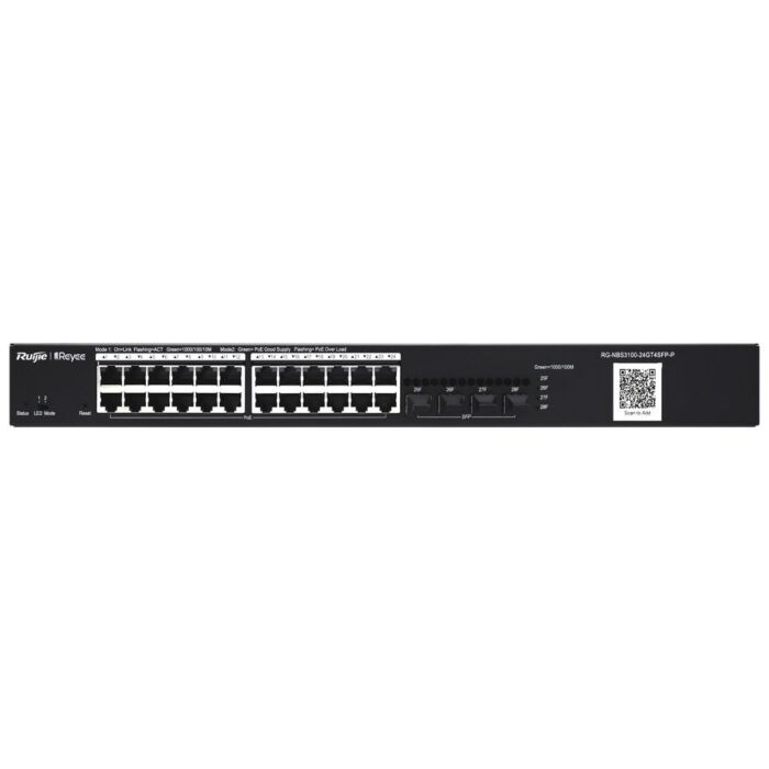 Reyee 24 Port Gigabit PoE 370W 4SFP Layer 2+ Smart Switch | RG-NBS24P4S