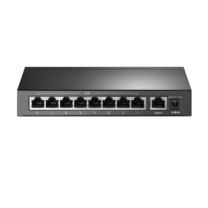 TP-Link 9-Port 10/100 Mbps Desktop Switch with 8-Port PoE+ | TL-SF1009P