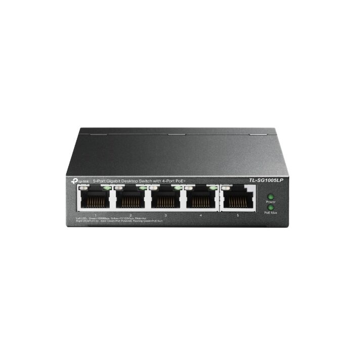 TP-Link 5-Port Gigabit Desktop Switch with  4-Port PoE+  | TL-SG1005LP