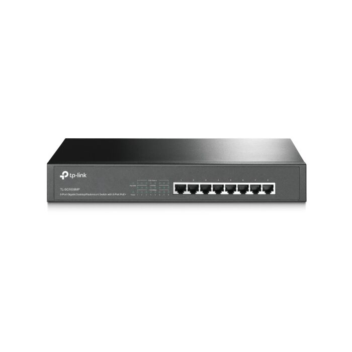 TP-Link 8-Port Gigabit Desktop/Rackmount Switch with 8-Port PoE+ | TL-SG1008MP