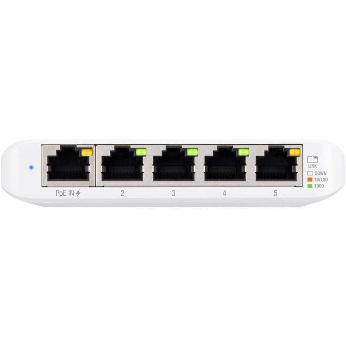 Ubiquiti 5 Port Gigabit Managed 1 POE Input UniFi Flex Switch | USW-5FLEXMINI