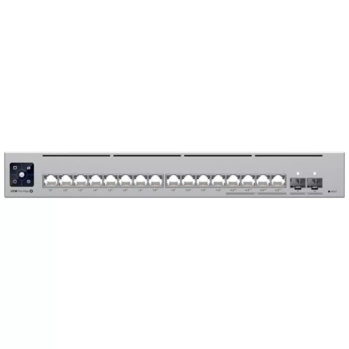 Ubiquiti UniFi Pro Max Switch 16 with 12 PoE 4x 2.5Gbps PoE++ 180W  | USW-PRO-MAX16P