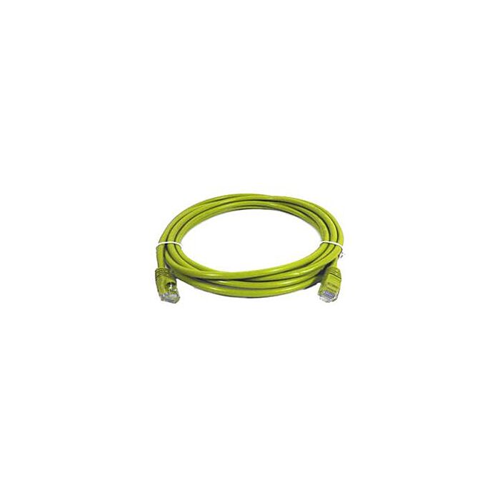 Cattex CAT6A 0.5m Yellow Flyleads - (10 Per Pack)