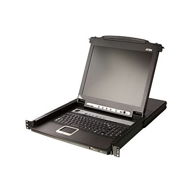 ATEN CL5716N 16-Port 19" Slideaway LCD KVM Switch Console USB / PS2, VGA