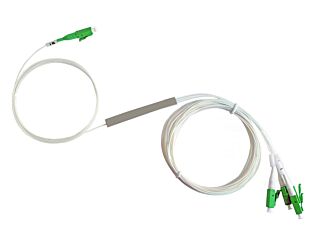 Scoop Fiber Splitter Blockless LC APC SM 1-4