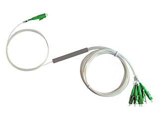 Scoop Fiber Splitter Blockless LC APC SM 1-8