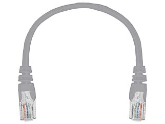 CAT5e 0.22m Patch Leads Pack of 10 | UTP Cable | Grey