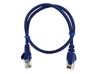CAT5e 0.5m Patch Leads Pack of 10 | UTP Cable | Blue
