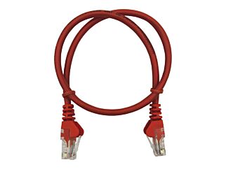 CAT5e 0.5m Patch Leads Pack of 10 | UTP Cable | Red
