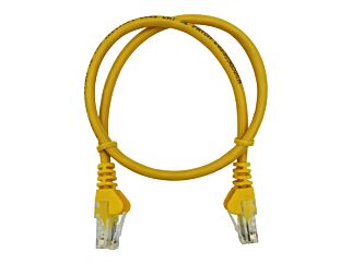 CAT5e 0.5m Patch Leads Pack of 10 | UTP Cable | Yellow