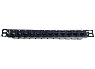 Linkbasic 12 Port Cat6 10-inch Patch Panel for Mini Rack