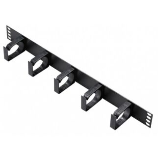 1U Plastic Ring Panel - Rack-Mount Cable Management