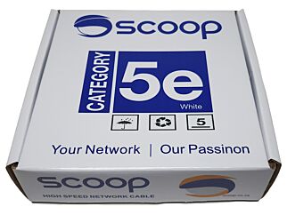 100m Box Cat5e CCA White UTP Network Cable