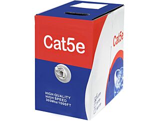 Unbranded 305m Box Cat5e CCA Grey UTP Network Cable