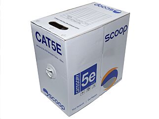 305m Box Cat5e CCA White UTP Network Cable