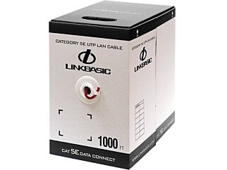 Linkbasic 305M Box Cat5e Solid Red UTP Network Cable