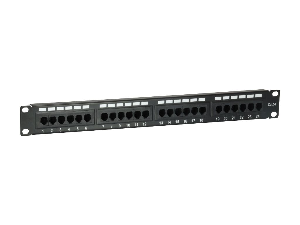 Cattex 24 Port Patch Panel Cat5e Fully Populated | CATPATCH5E24
