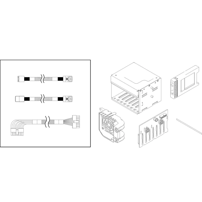 Lenovo Server Backplane ST250 LFF 4B KIT | 4M17A12788