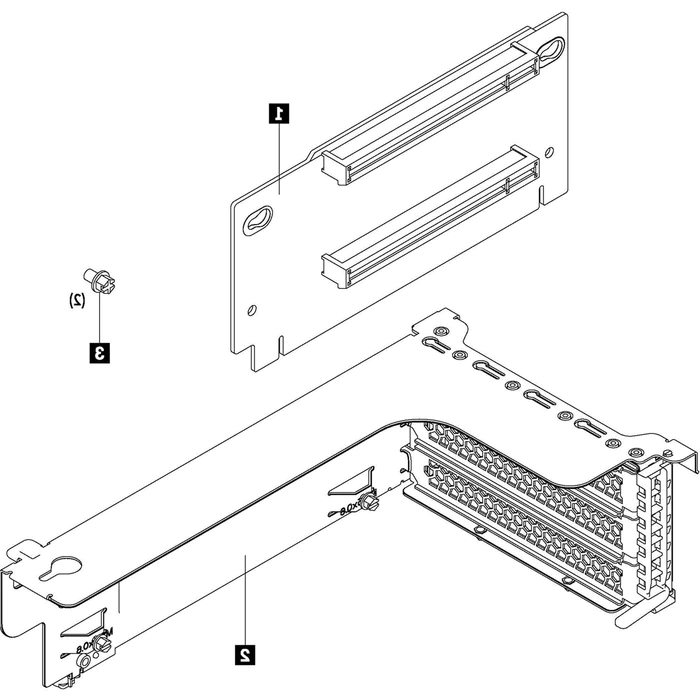 Lenovo Server RISER PCIe SR FH 550/590/650 x16/x8 1 KIT | 7XH7A02678