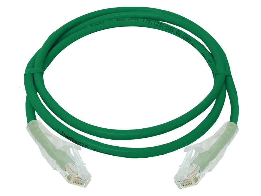 CAT6 1 Meter UTP Patchleads / Flyleads Green - (10 Per Pack) | FLY-6-1G