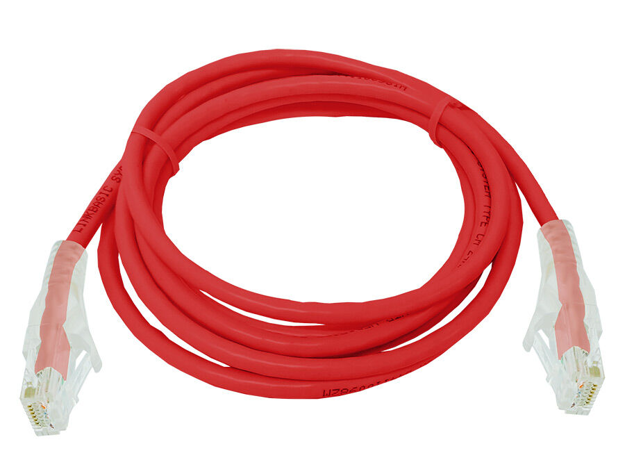 CAT6 2 Meter UTP Patchleads / Flyleads Red - (10 Per Pack) | FLY-6-2R