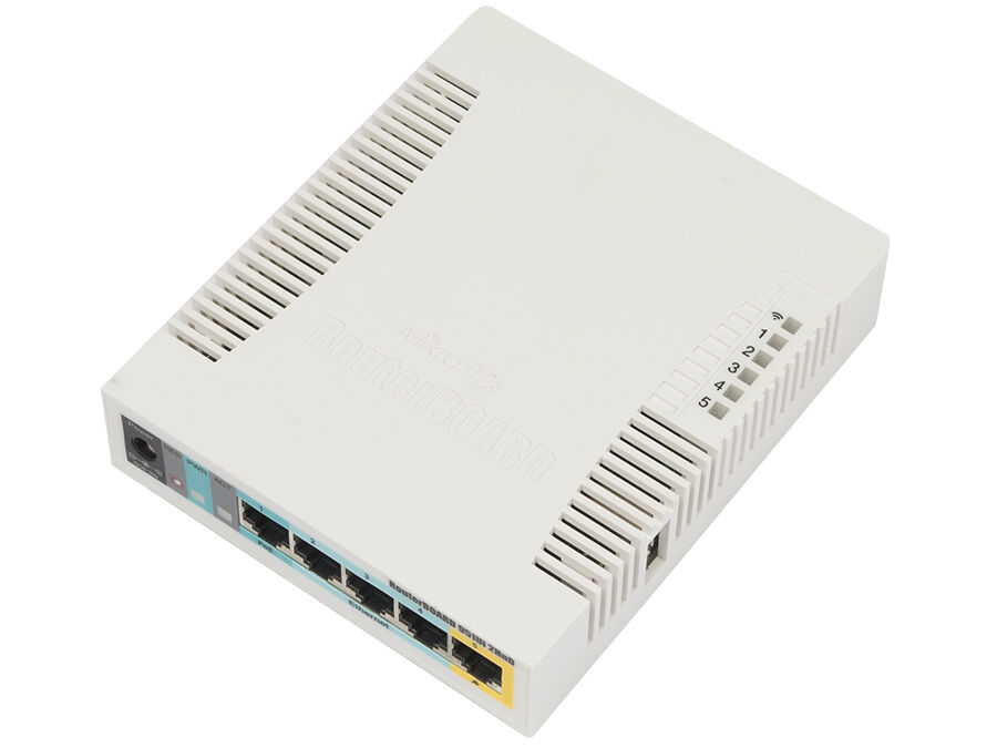 MikroTik 2.4GHz 2.5dBi 5 Port Ethernet WiFi Router  | RB-951UI2