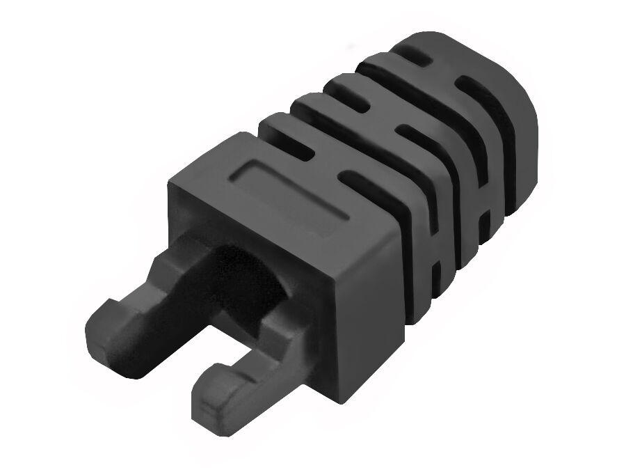 Linkbasic RJ45 Black Crimp Boot - (50 Per Pack) | RJ45CB-BL