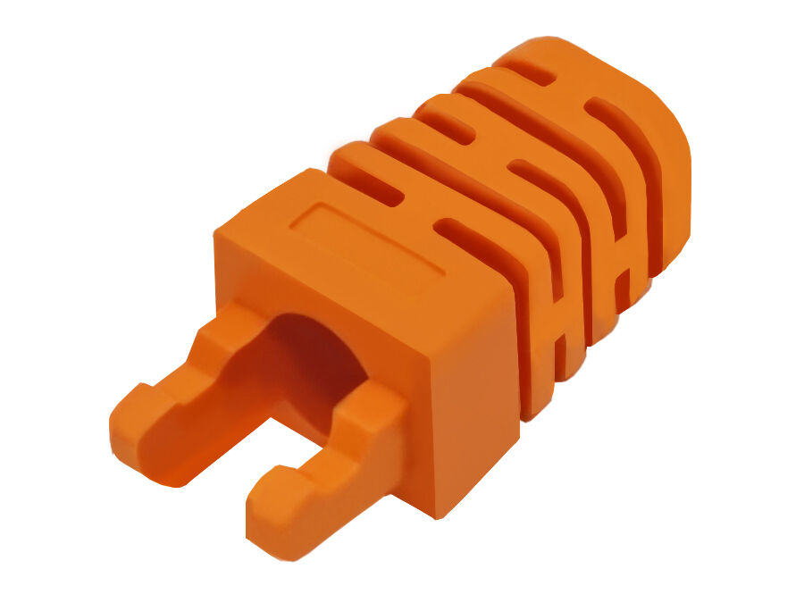 Linkbasic RJ45 Orange Crimp Boot - (50 Per Pack) | RJ45CB-O