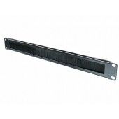 1U Rack-Mount Brush Panel – 50mm Opening, No Base Plate (Model BP050N)