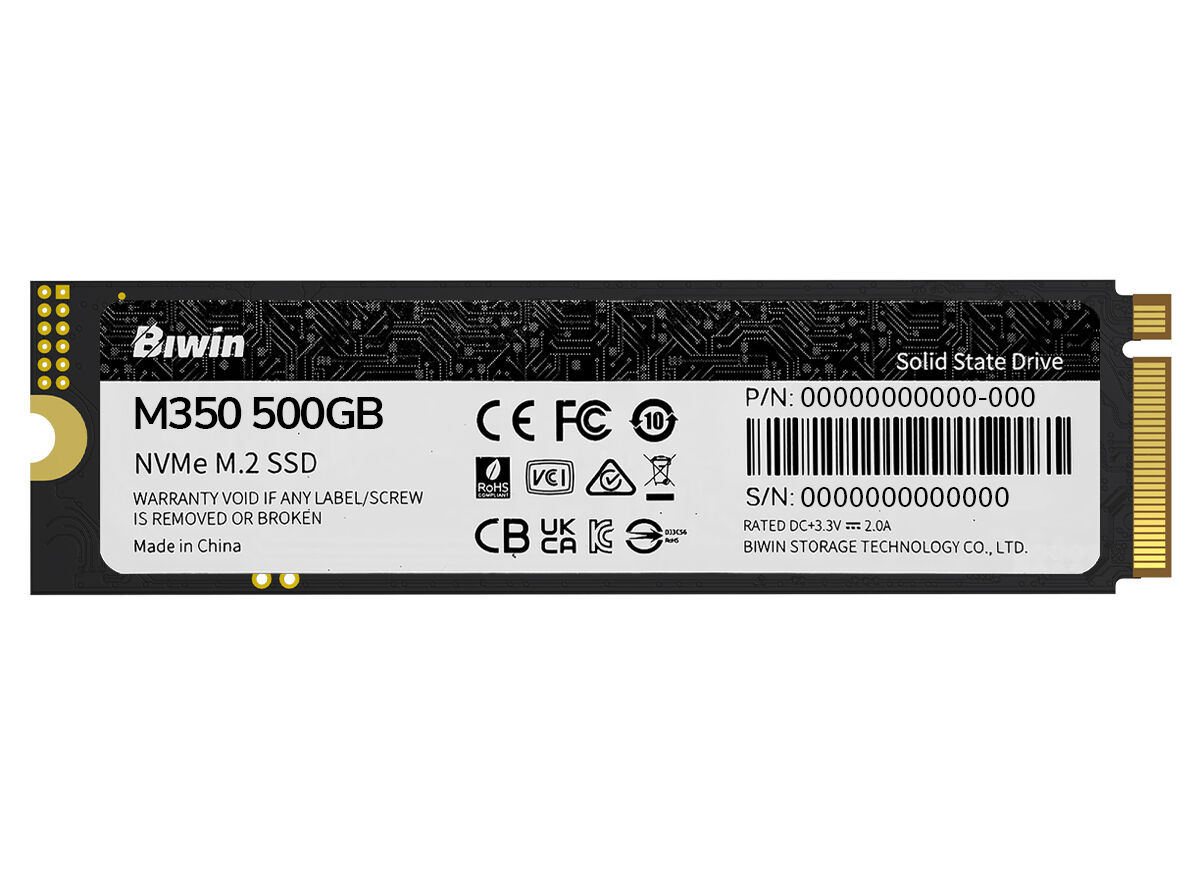 Biwin 500GB PCIe 4.0 M.2 2280 SSD | BM350NN500G-RGX