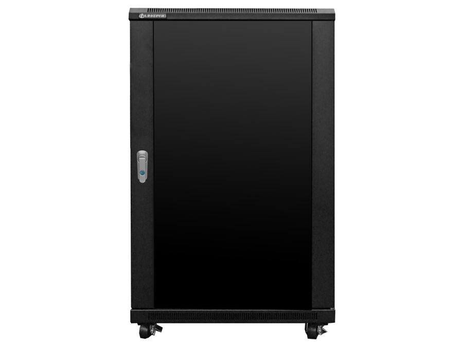 18U Standing Server Rack Cabinet – 600mm Deep with 2 Fans & 2 Shelves (Flatpacked)