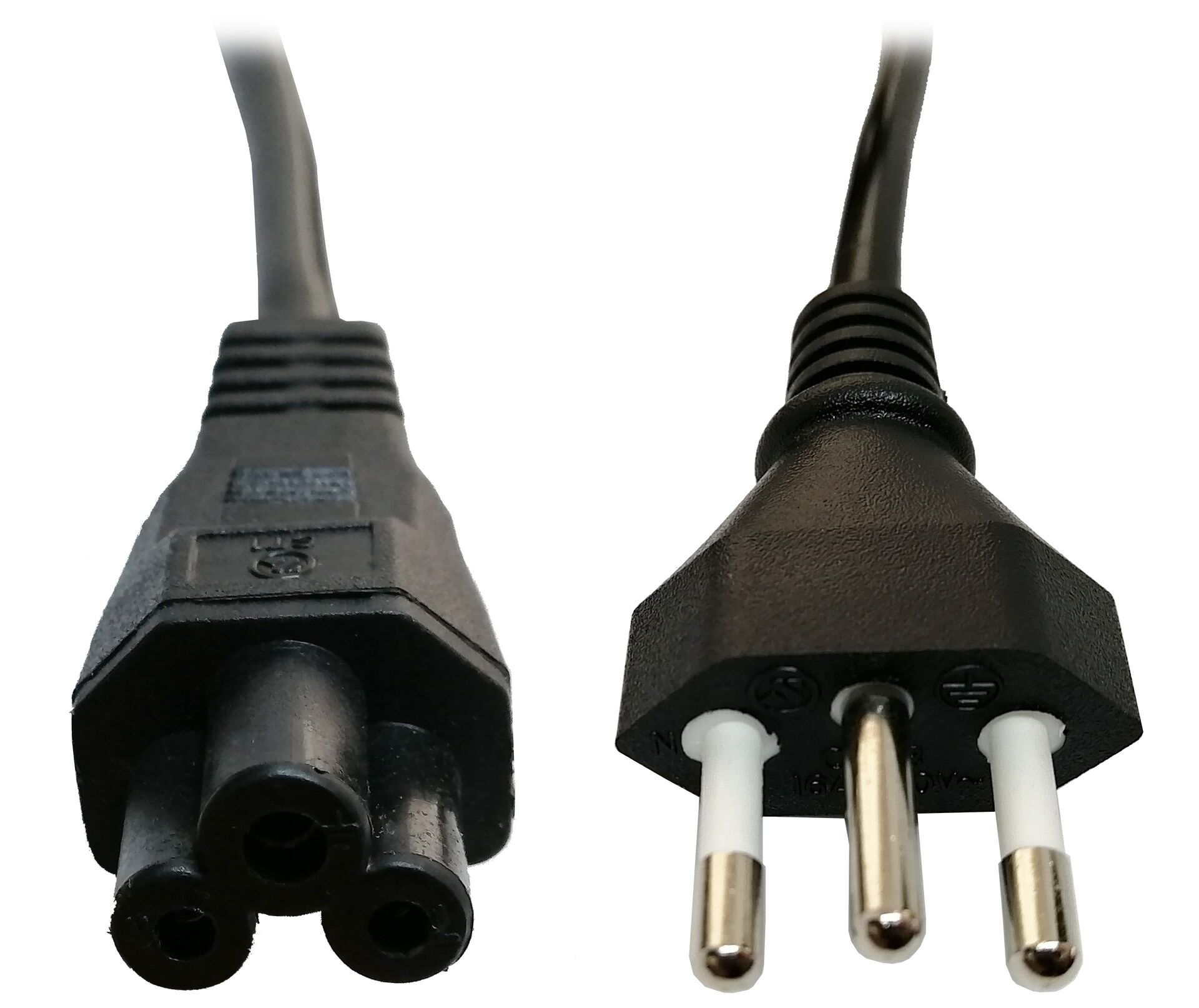 1.8m South African Power Cable – C5 Connector, 2.5 A, SANS 164-2 Compliant (Model CABLE-C1642-3PC5)