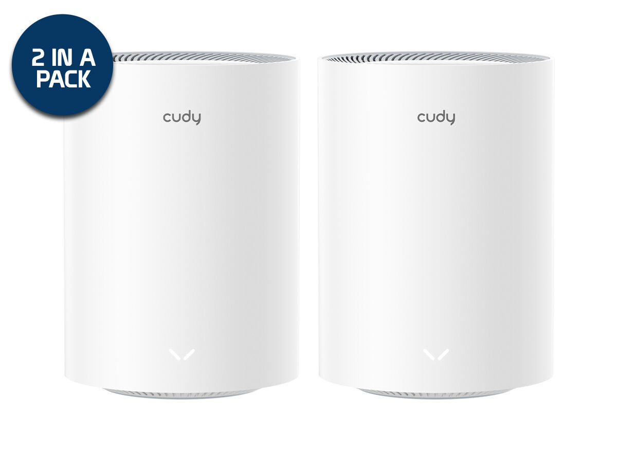 Cudy Dual Band WiFi 7 3600Mbps Gigabit Mesh Router | M3600 (2-Pack)