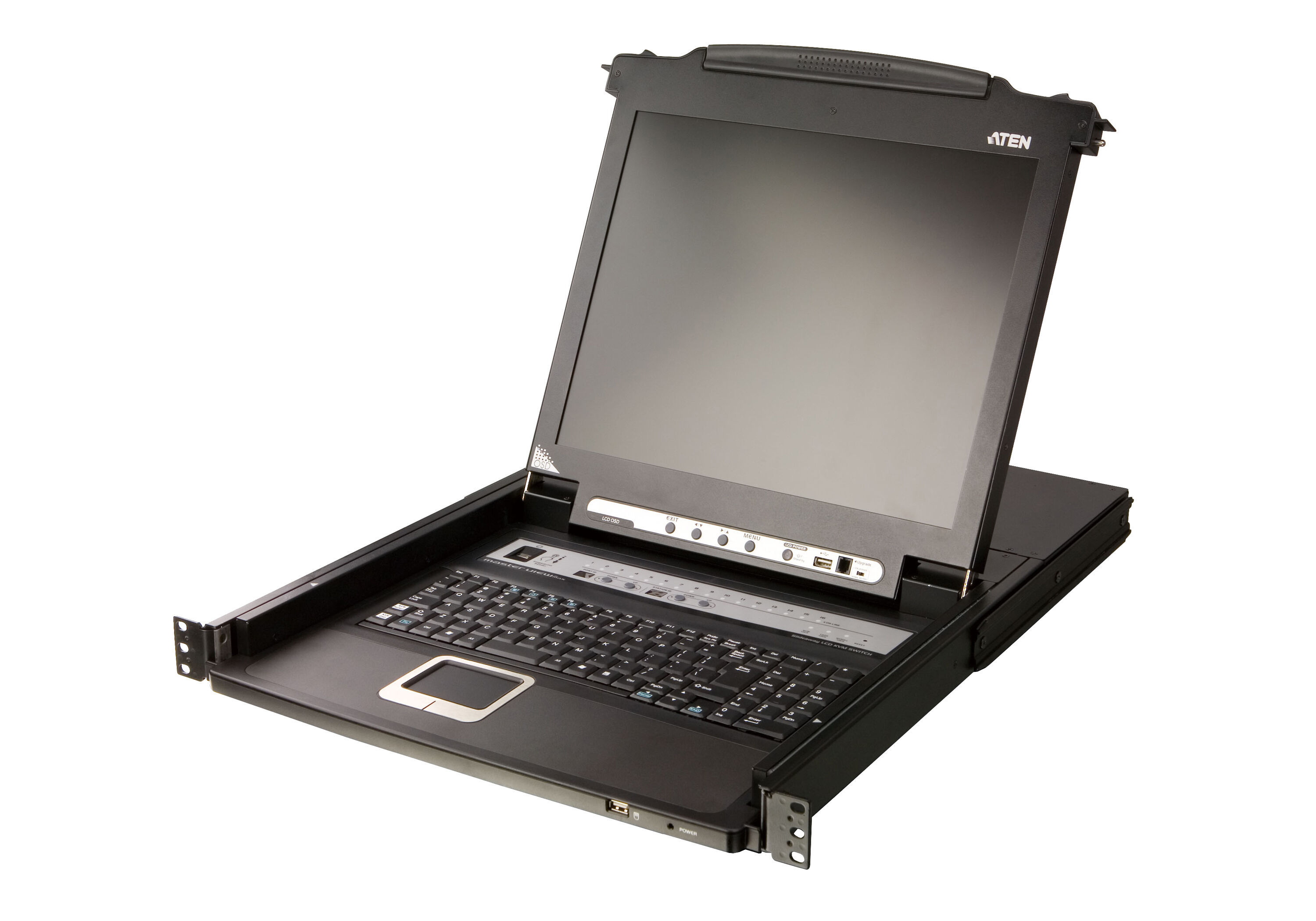 ATEN CL5716N 16-Port 19" Slideaway LCD KVM Switch Console (USB / PS2, VGA)