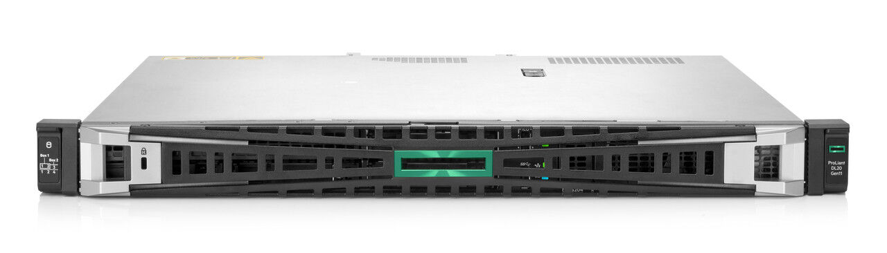 HPE ProLiant DL20 Server – fast Xeon E-2434 processor, 16GB RAM for smooth multitasking. A reliable server for office or business applications, storage, and more.