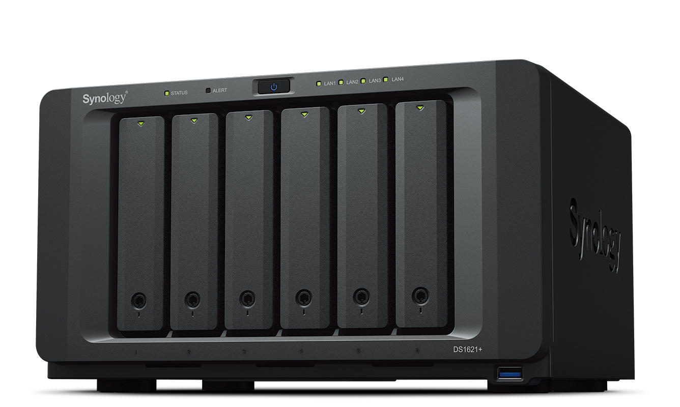 Synology DS1621+ NAS, Ryzen Quad-Core, 72TB RAID Storage | DS1621+