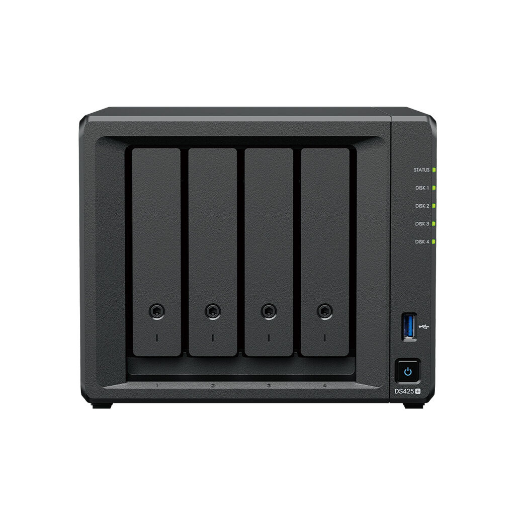 Synology DS425+ 4-Bay Desktop NAS with 2.5GbE and NVMe Cache 