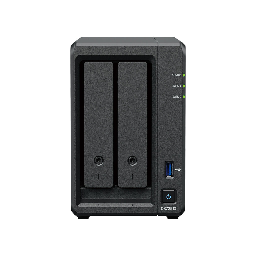 Synology DS725+ 2-Bay Desktop NAS with 2.5GbE and NVMe Cache 