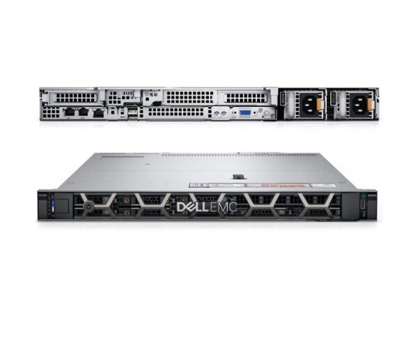 Dell PowerEdge R750XS Server – fast Xeon Silver 4310 processor, 64GB RAM for smooth multitasking. Designed for business data storage, virtualization, or network management in a compact rackmount form.