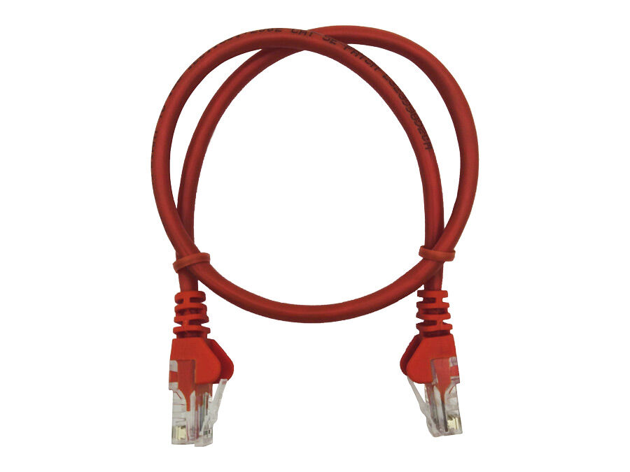 50cm UTP Cat5e Flylead Red - (10 Per Pack) | FLY-0.5R