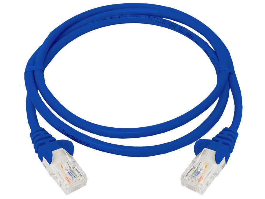CAT5e 1 Meter UTP Patchleads / Flyleads | Blue - (10 Per Pack) | FLY-1B