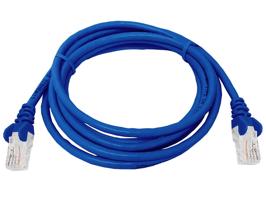 CAT5e 2 Meter UTP Patchleads / Flyleads Blue - (10 Per Pack) | FLY-2B