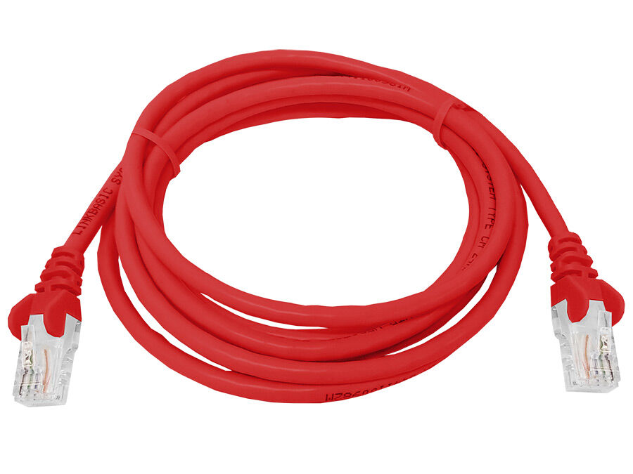 CAT5e 2 Meter UTP Patchleads / Flyleads Red - (10 Per Pack) | FLY-2R