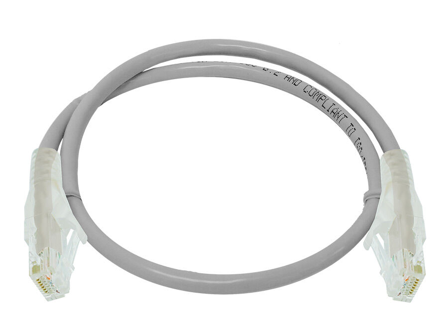 CAT6 50cm UTP Patchlead / Flyleads Grey - (10 Per Pack) | FLY-6-0.5