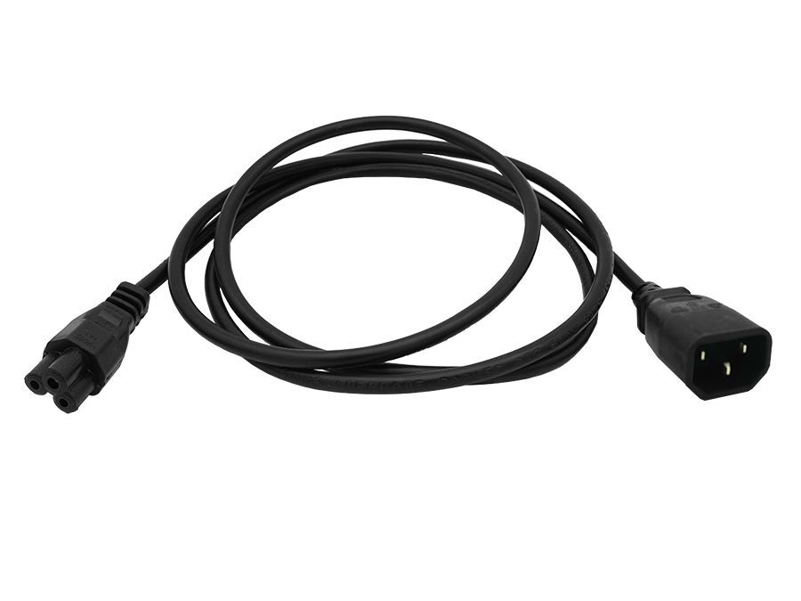 1.8 m IEC Male to Clover Power Cable – Dedicated Connector Lead (Model IEC-C)