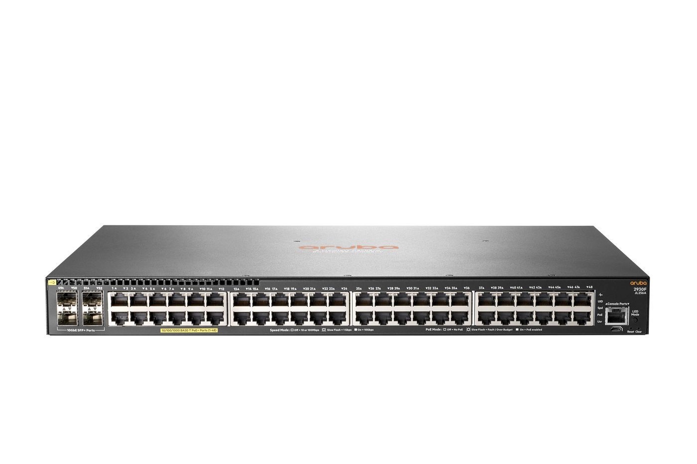 Aruba 2930F 48G PoE+ 4SFP+ Switch | JL256A