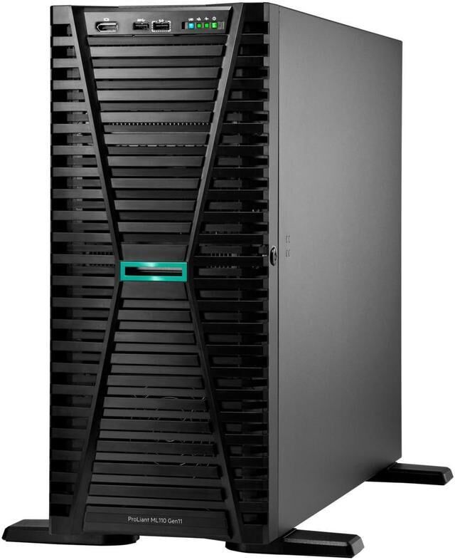HPE ProLiant ML110 Gen11 Intel Xeon-S 4510 12-Core (2.40GHz 30MB) 32GB (1 x 32GB) PC5-5600 RDIMM 2 x 4TB HDD 4 x Hot Plug 3.5in Large Form Factor Low Profile SATA No Optical 2 x 1000W 3 Year Next Business Day Warranty (Smart Choice Purchase Program)