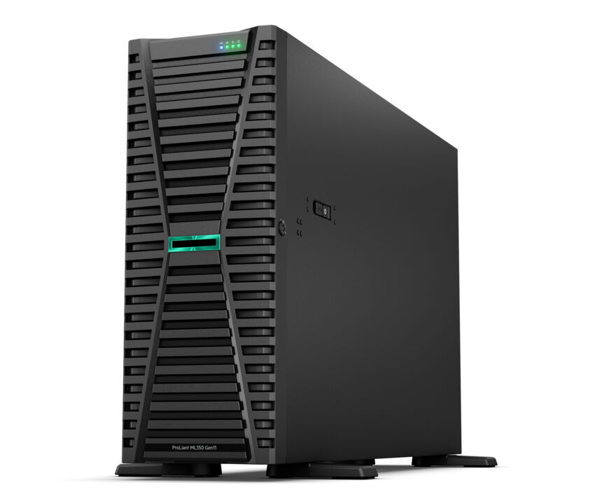 HPE ML350 Server – fast Xeon-G 5418Y 24C processor, 32GB RAM for smooth multitasking. A reliable server for office or business applications, storage, and more.